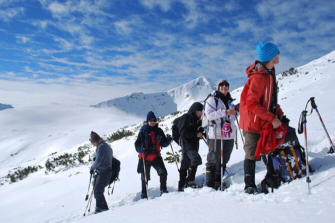 Seven Rila Lakes Snowshoe Hike and Thermal Baths Full-Day Tour from Sofia - Snowshoeing toward the Kidney Lake