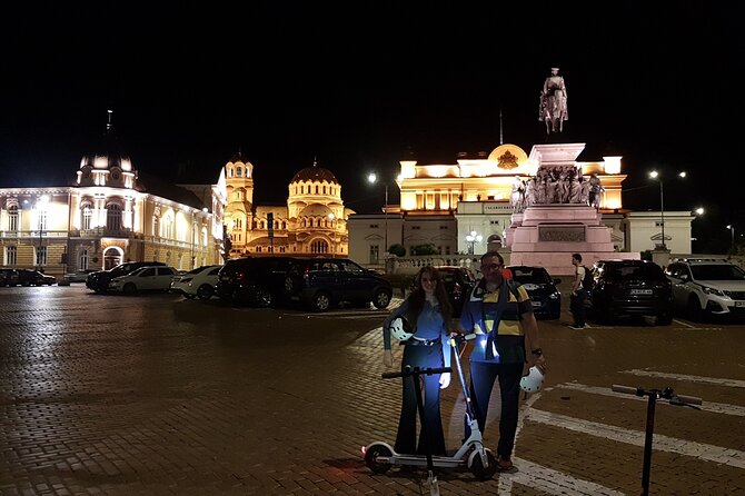 Sofia on an Electric Scooter - Guided Tour - Crystal Garden and the First Scooter Lesson